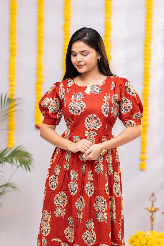 Hasini premium cotton maternity kurti