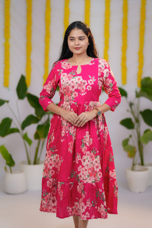 Shalini premium cotton maternity kurti