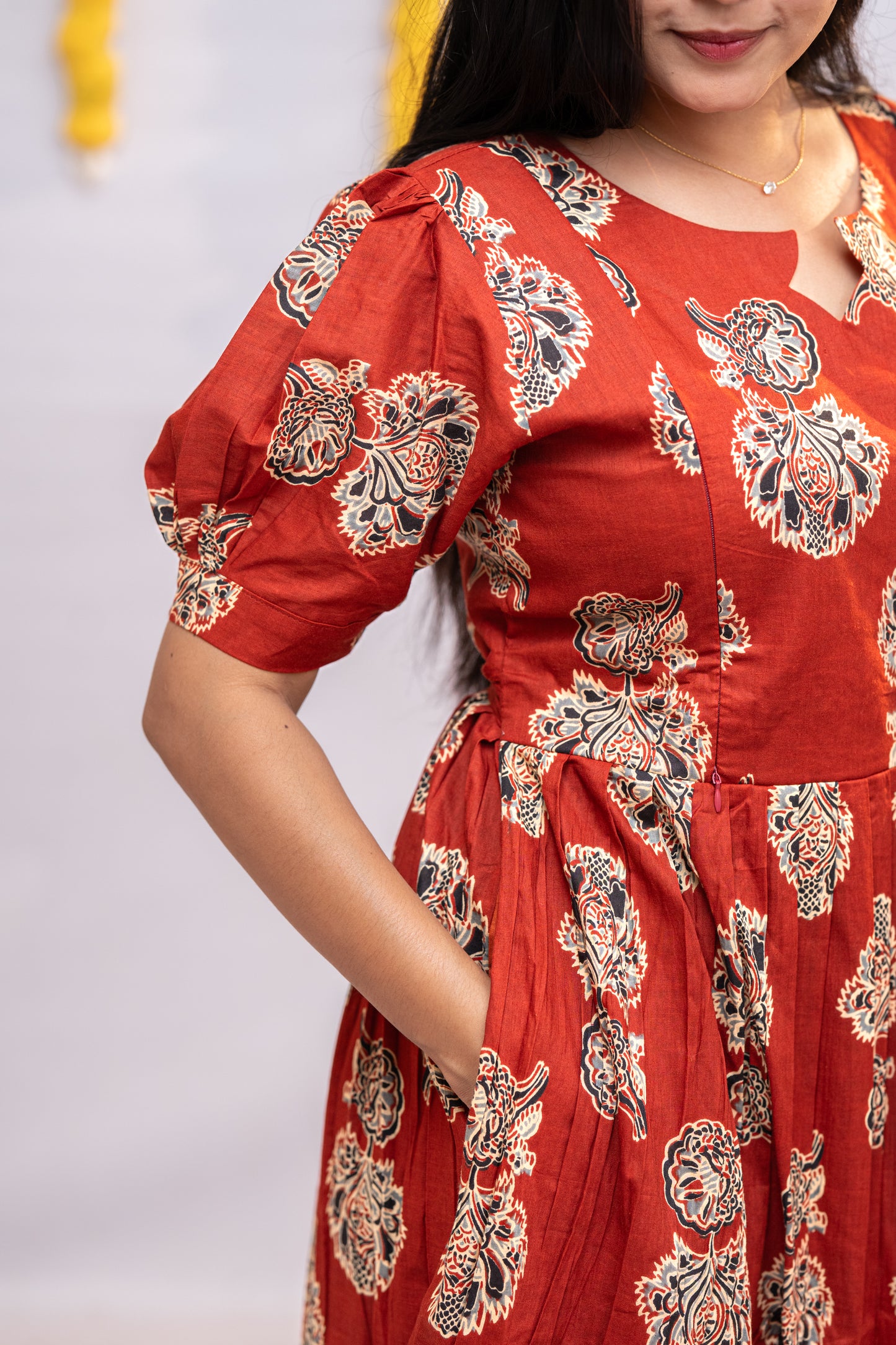 Hasini premium cotton maternity kurti