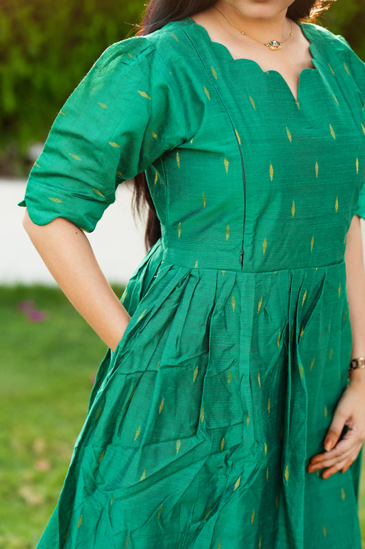 Thooriga 3 premium Raw silk maternity kurti