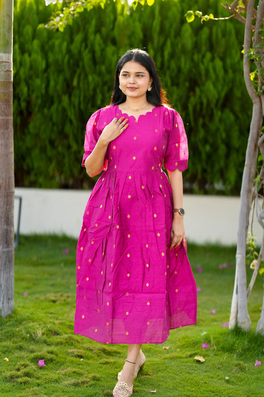 Thooriga 2 premium Raw silk maternity kurti