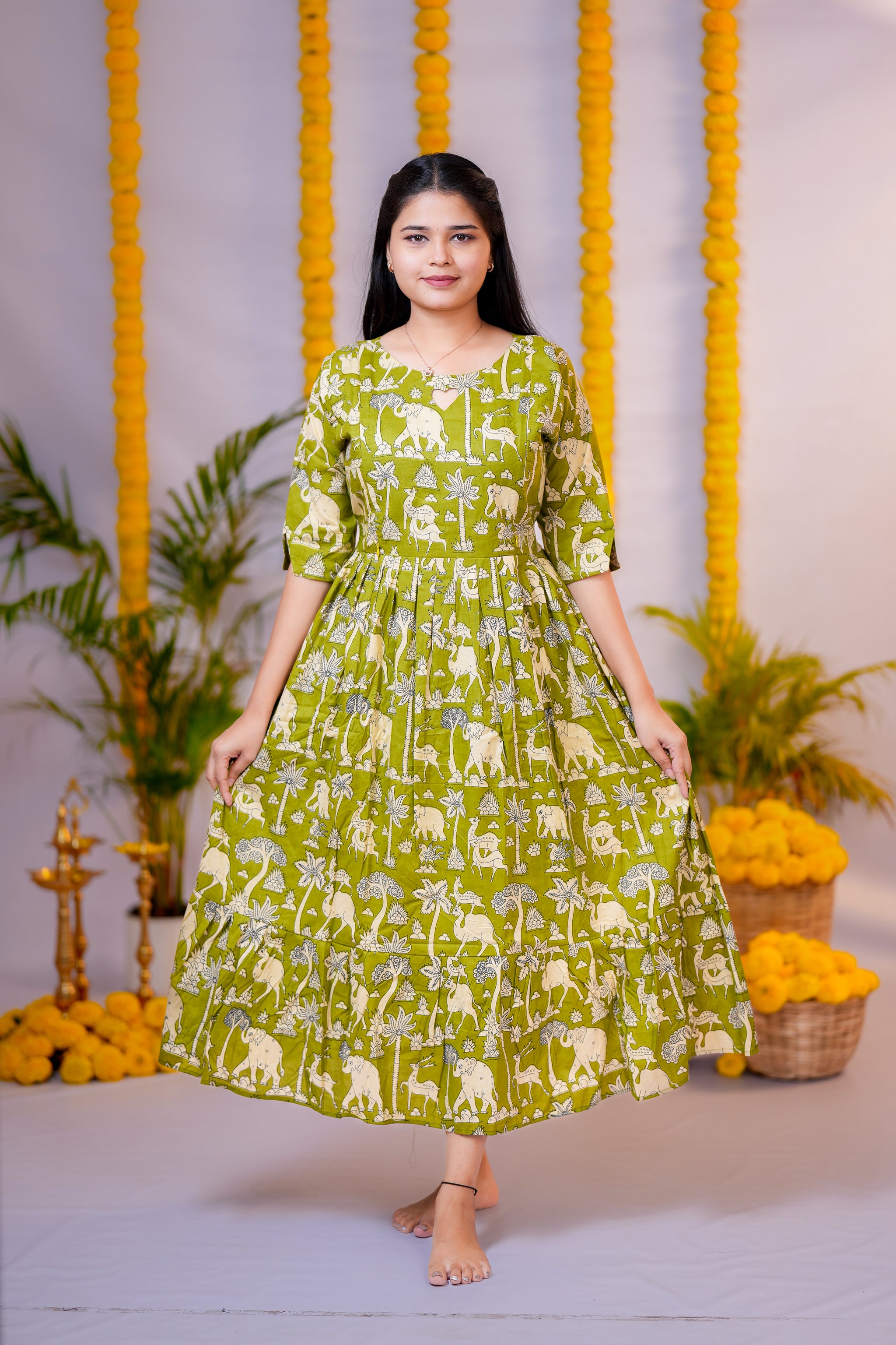 Kural 2 premium cotton maternity kurti