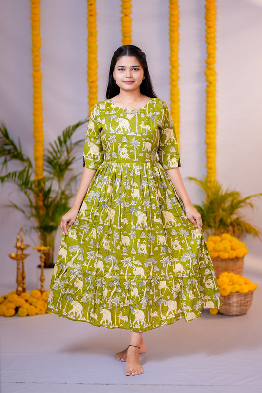 Kural 2 premium cotton maternity kurti