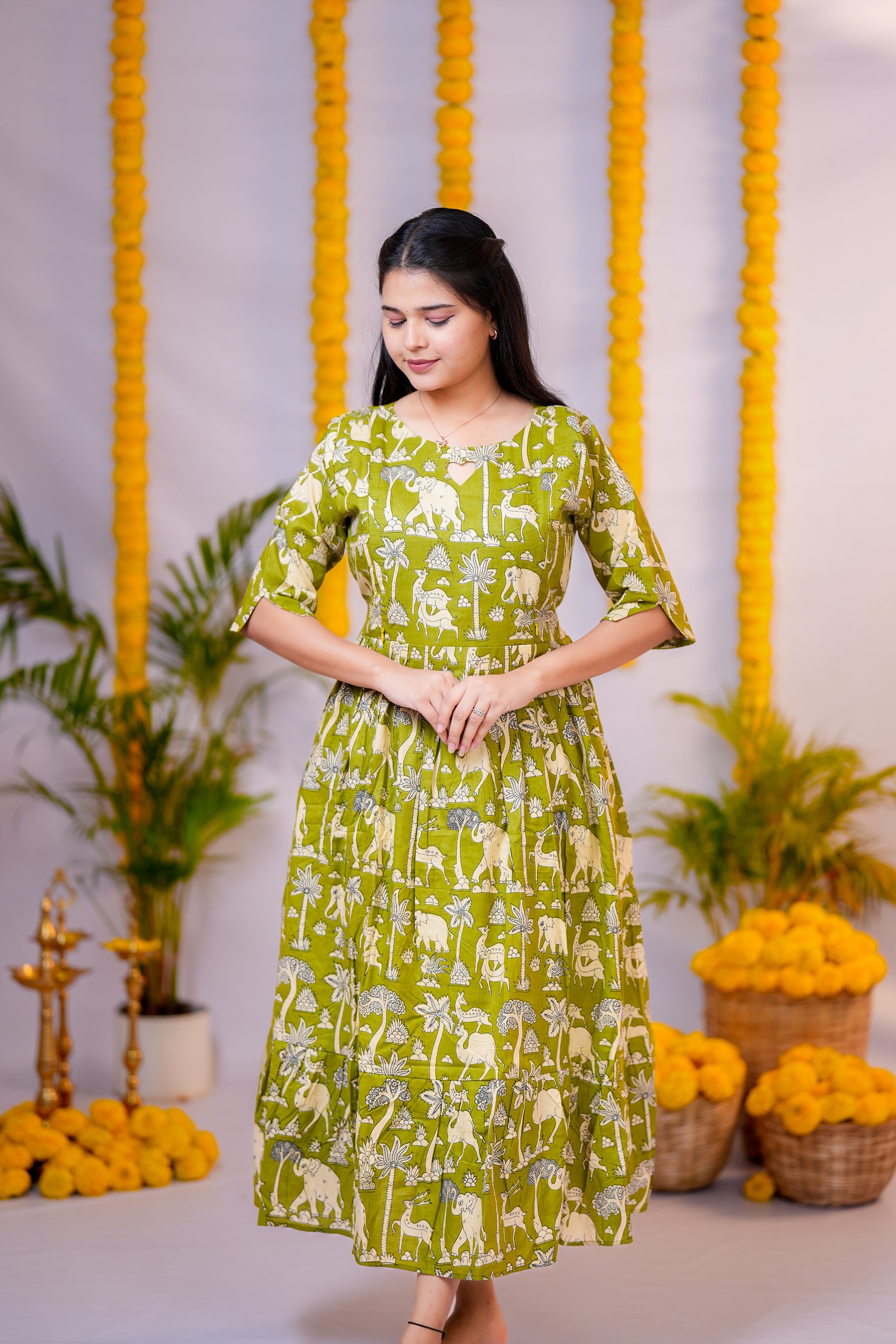 Kural 2 premium cotton maternity kurti