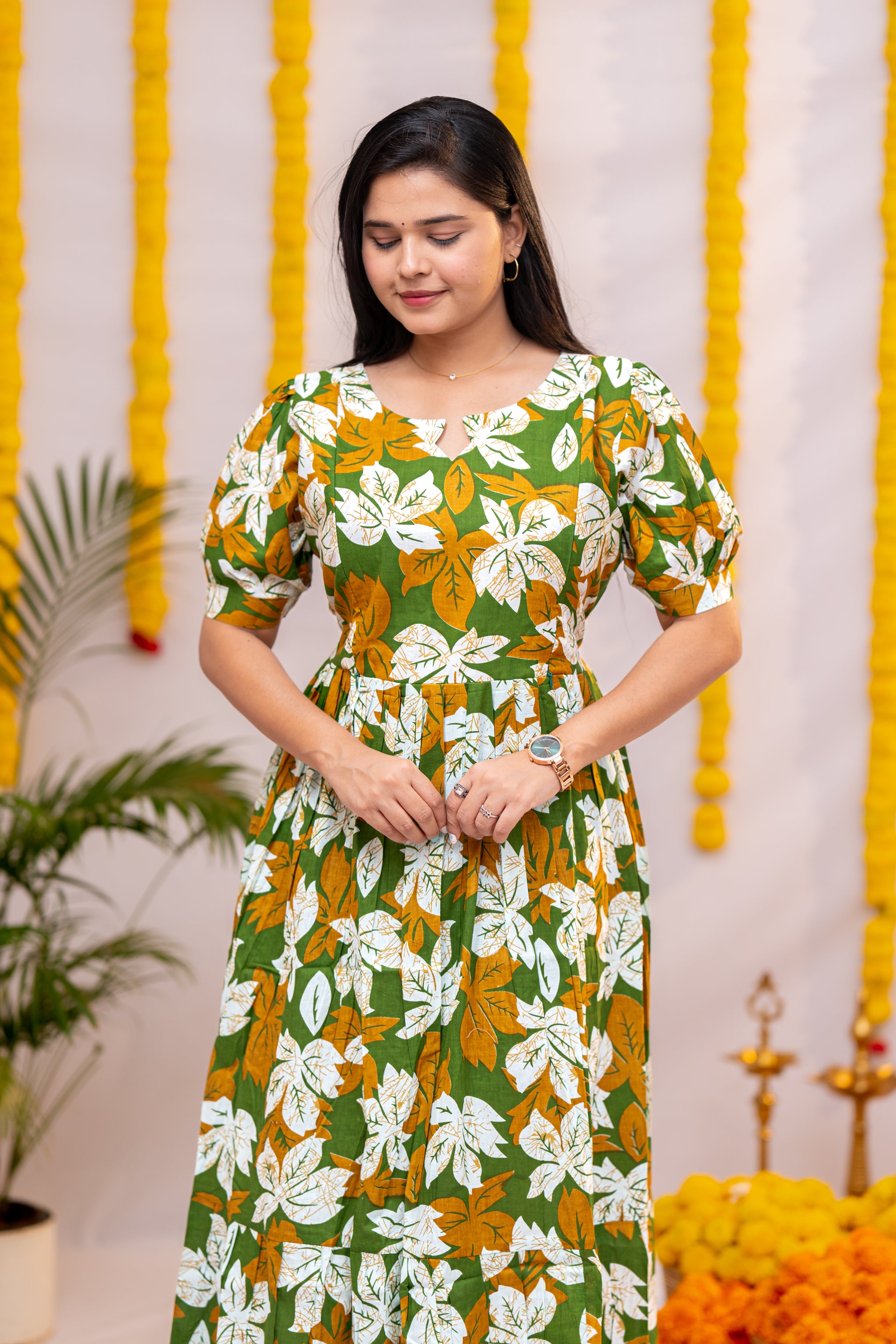 Nikitha premium cotton maternity kurti