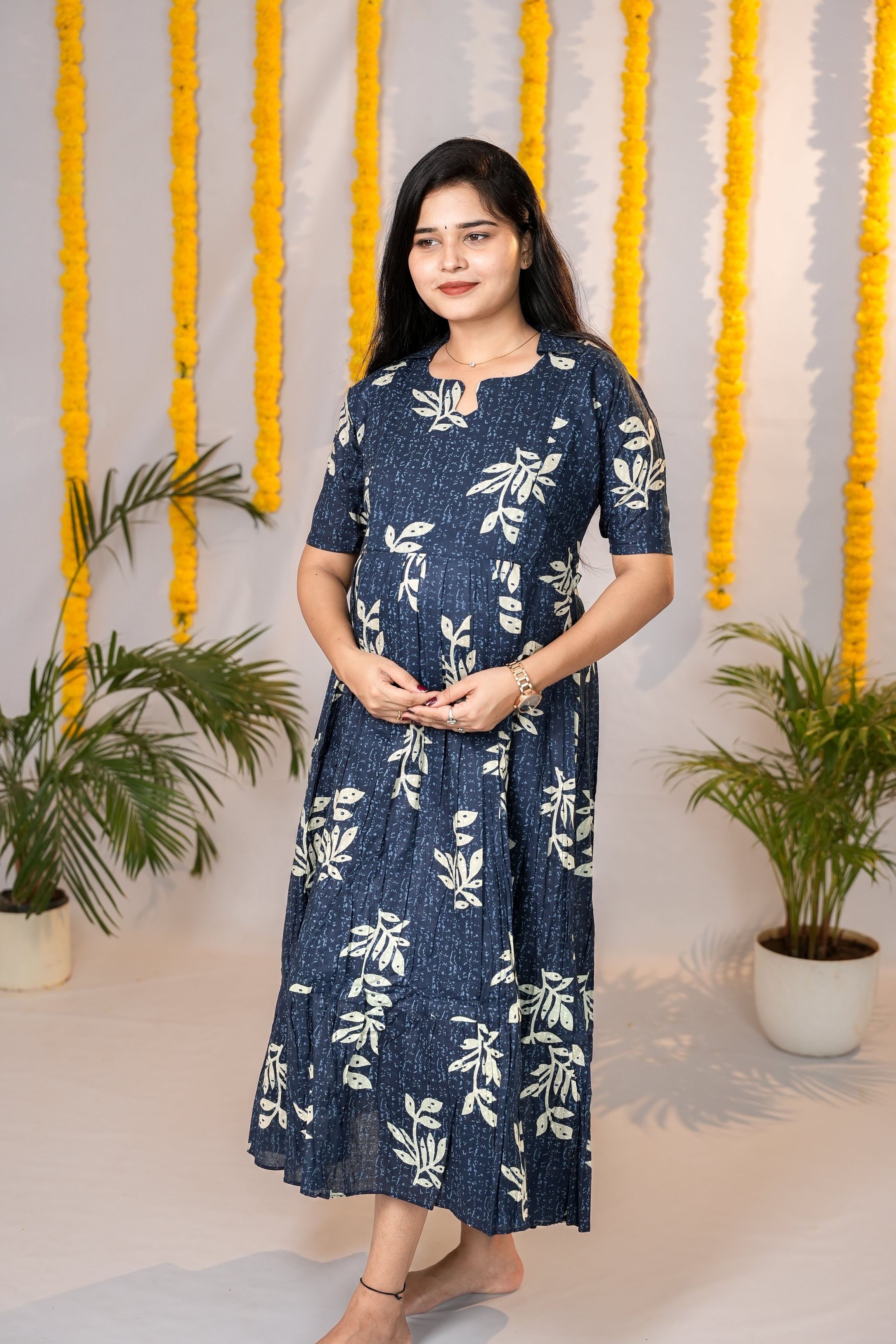 Devi premium cotton maternity kurti