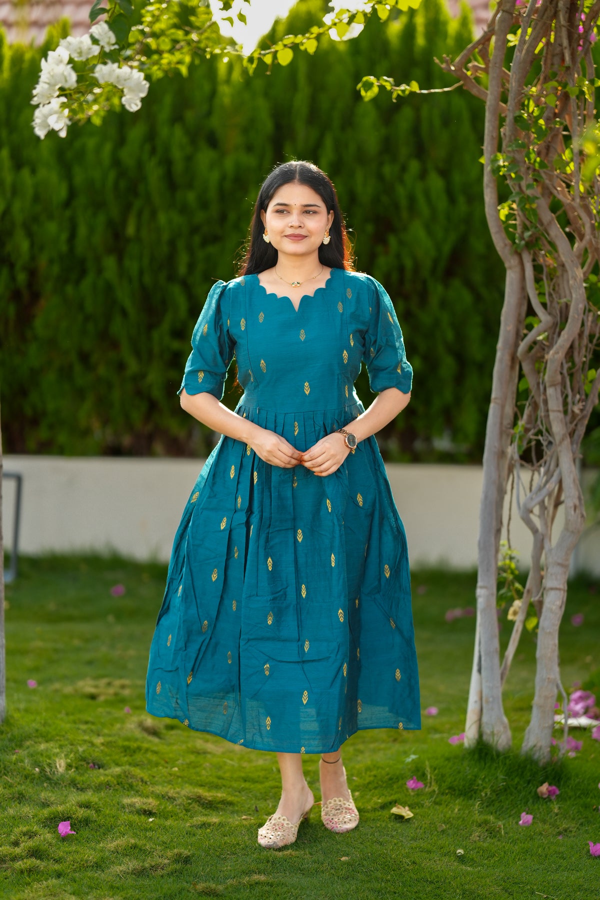 Thooriga 1 premium Raw silk maternity kurti