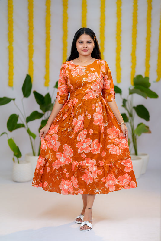 Yashika premium cotton maternity kurti