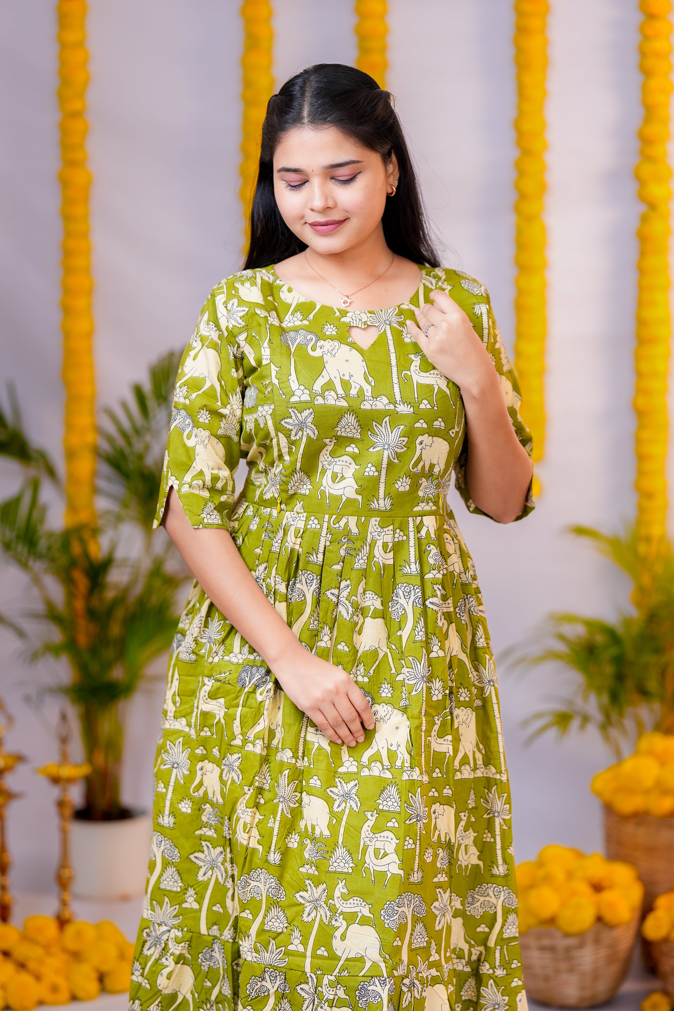 Kural 2 premium cotton maternity kurti