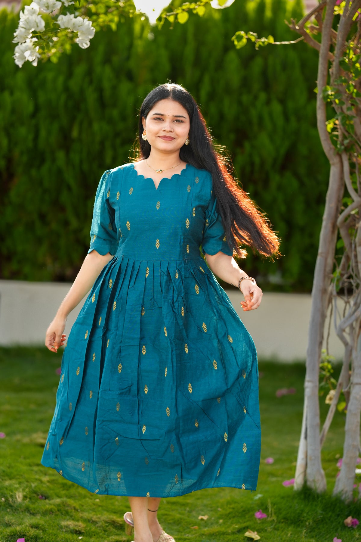 Thooriga 1 premium Raw silk maternity kurti