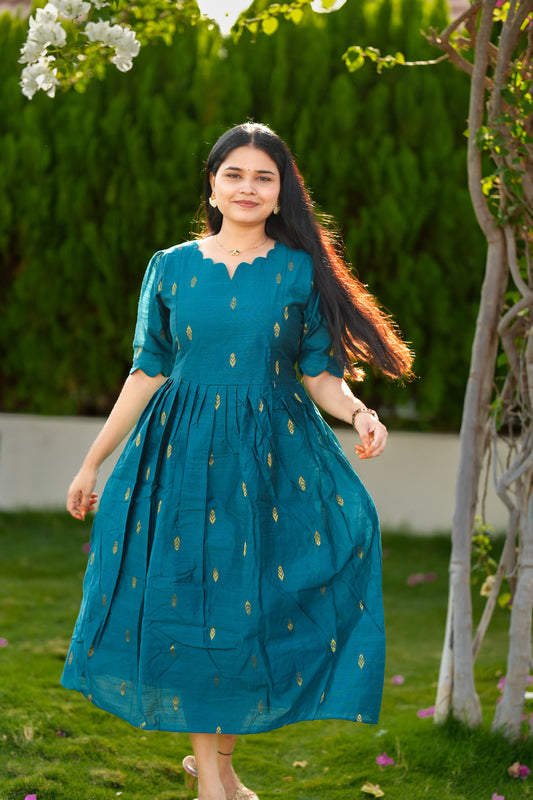 Thooriga 1 premium Raw silk maternity kurti