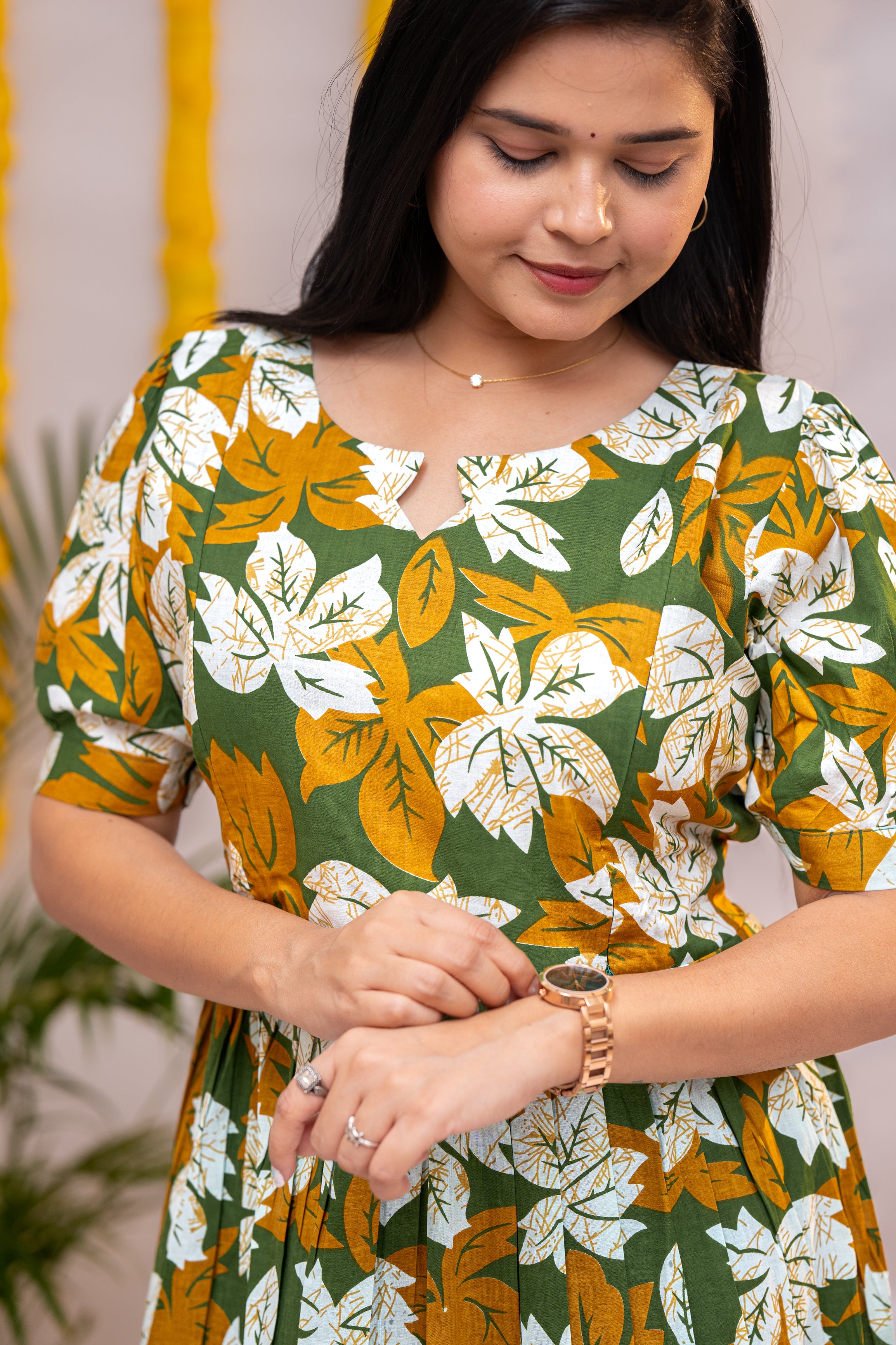 Nikitha premium cotton maternity kurti