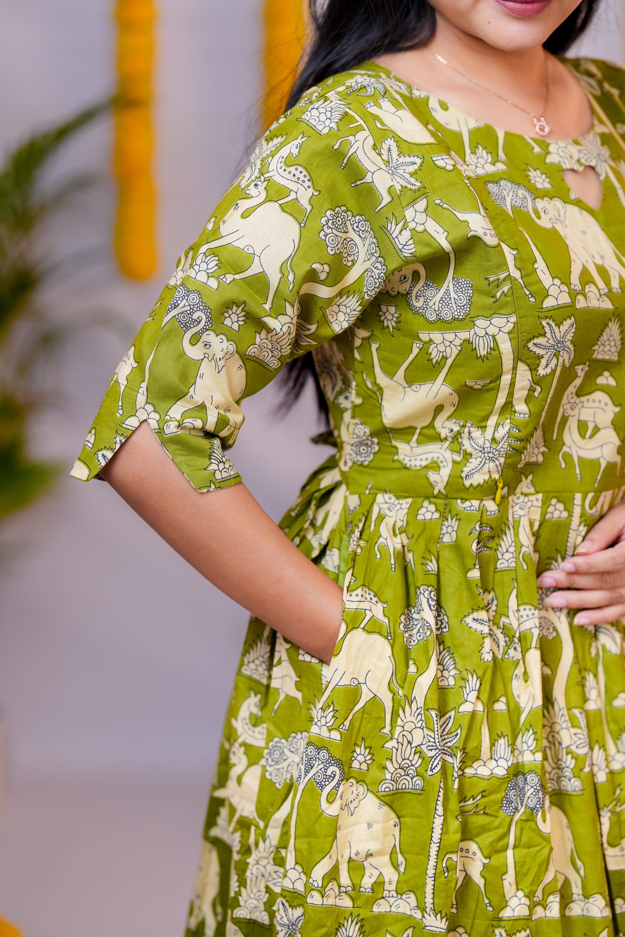 Kural 2 premium cotton maternity kurti