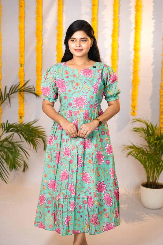 Diya premium cotton maternity kurti