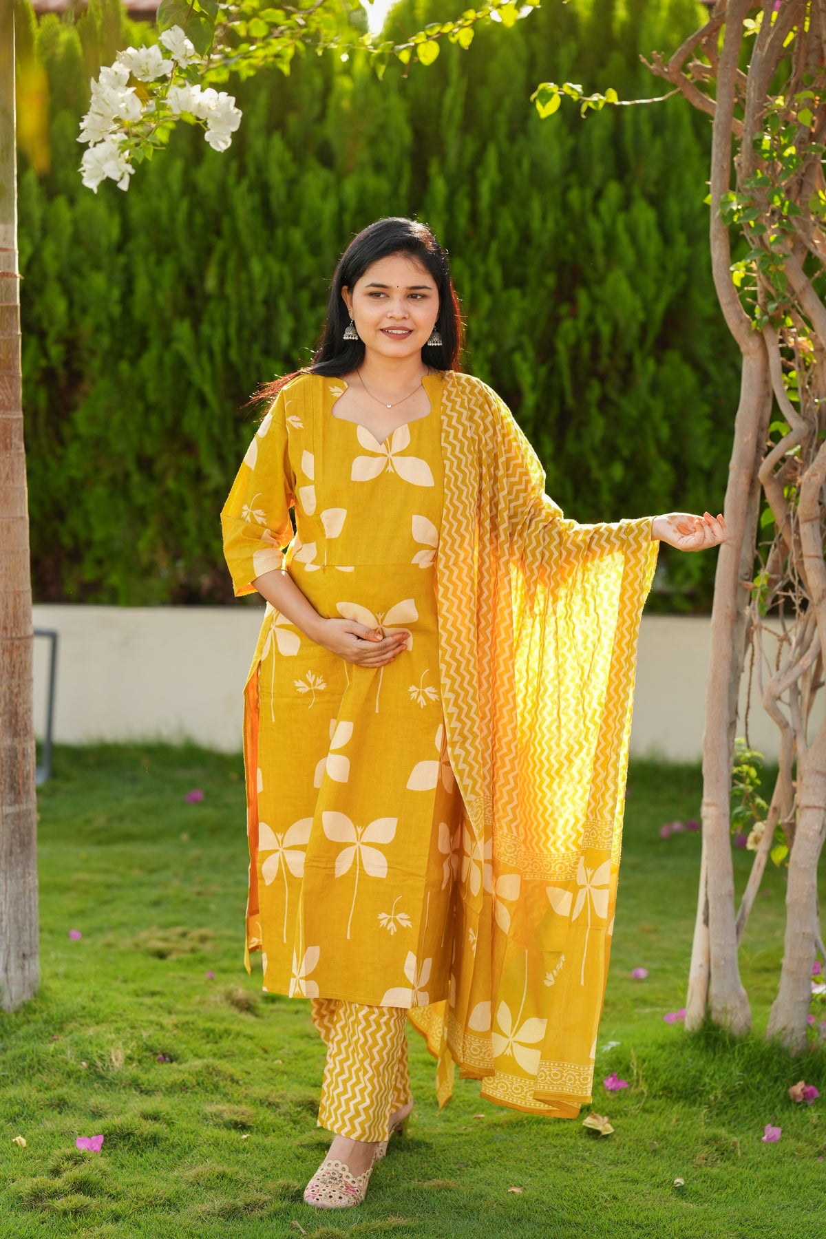 Madhi 3 premium cotton maternity 3 piece set