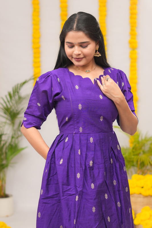 Niraimathi 3 premium raw silk maternity kurti