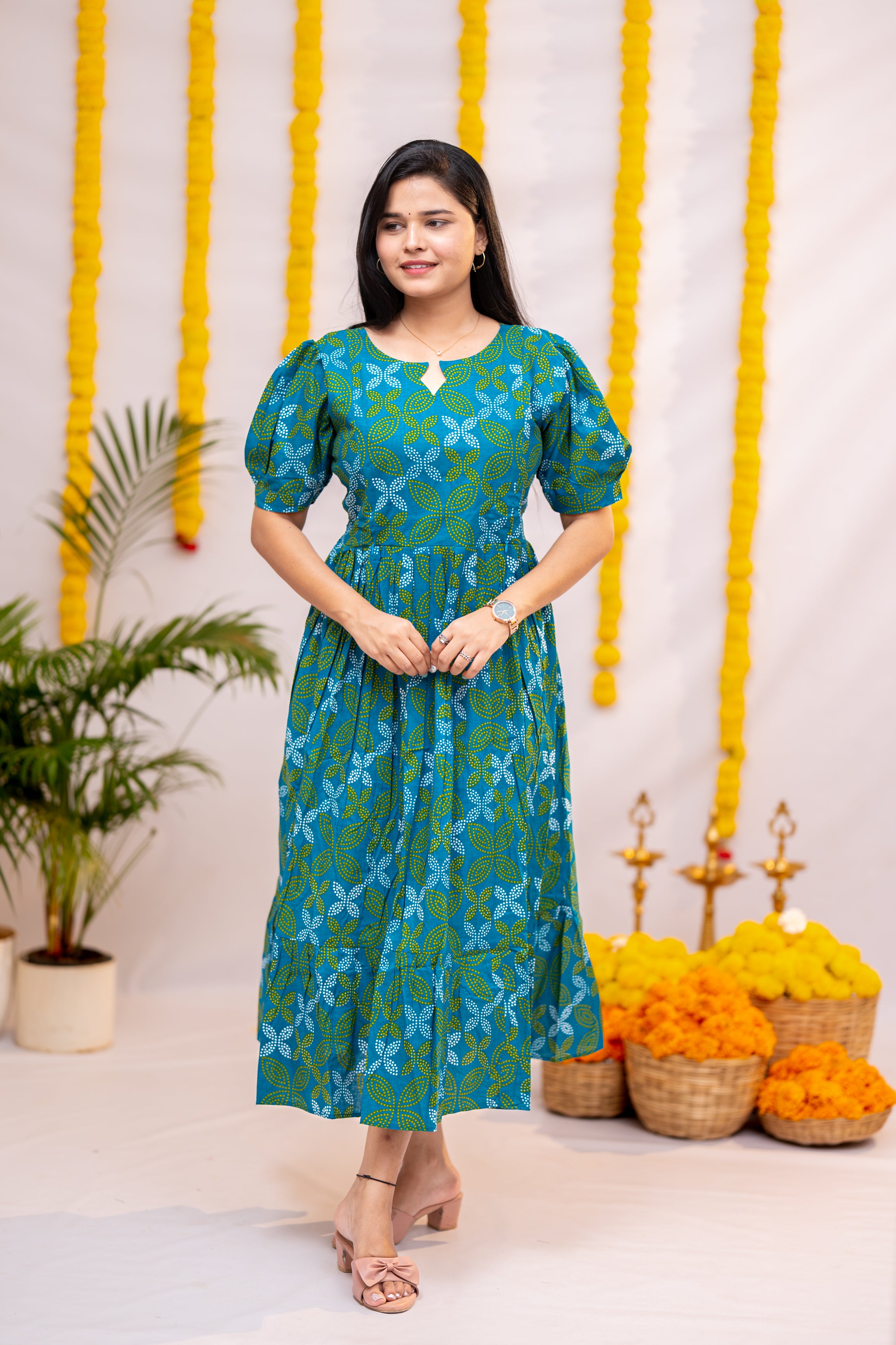 Nikitha premium cotton maternity kurti