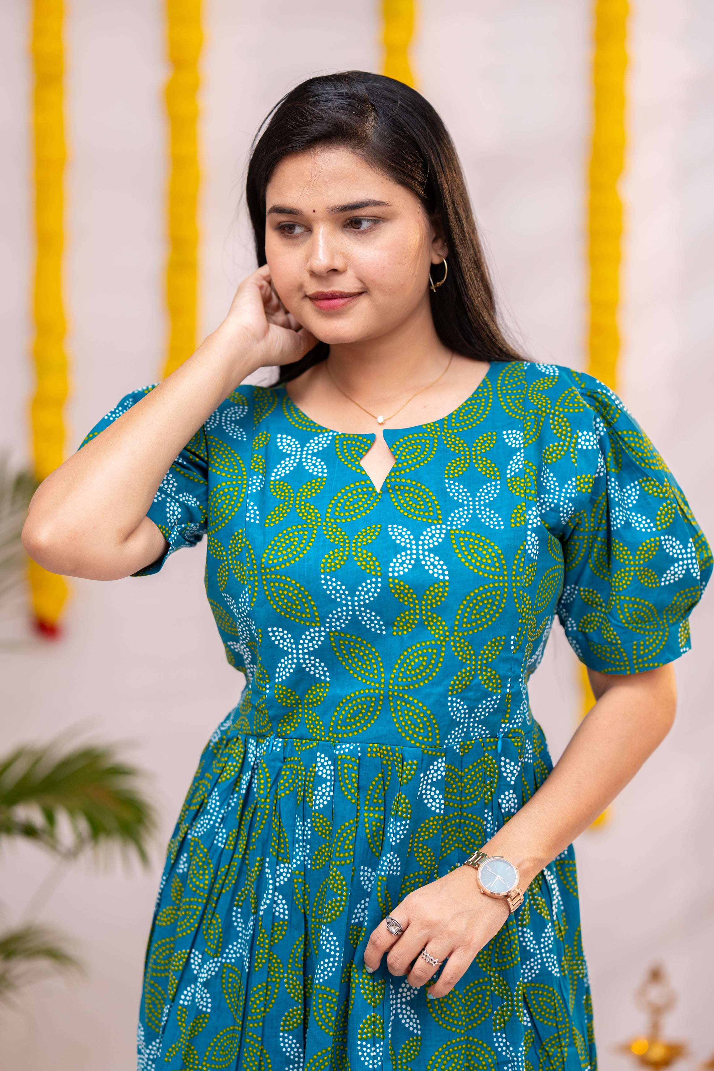 Nikitha premium cotton maternity kurti