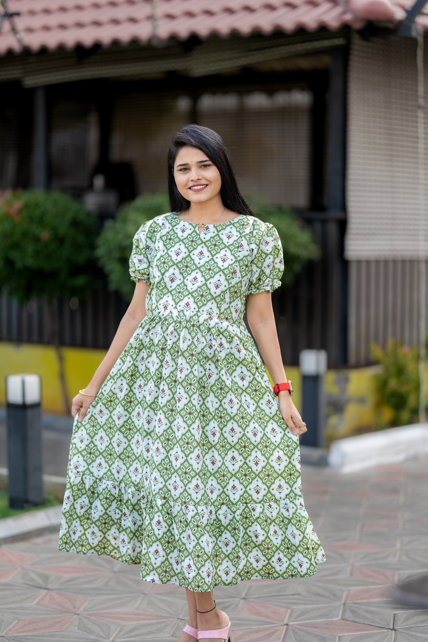 Agalya premium cotton maternity kurti