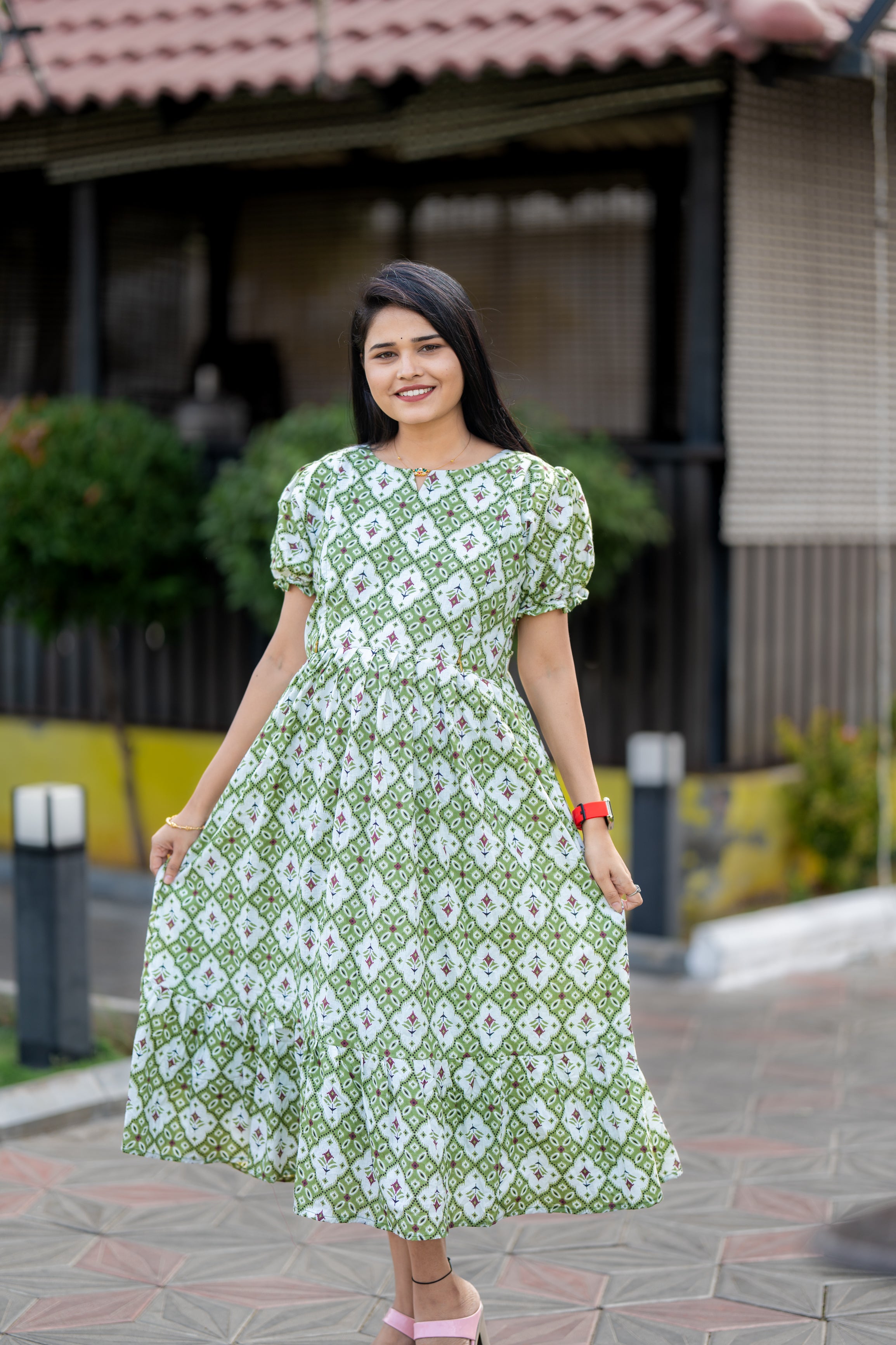 Agalya premium cotton maternity kurti