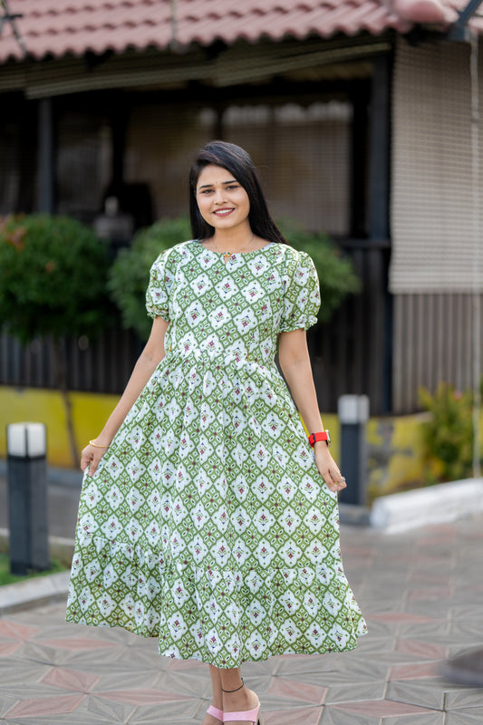 Agalya premium cotton maternity kurti