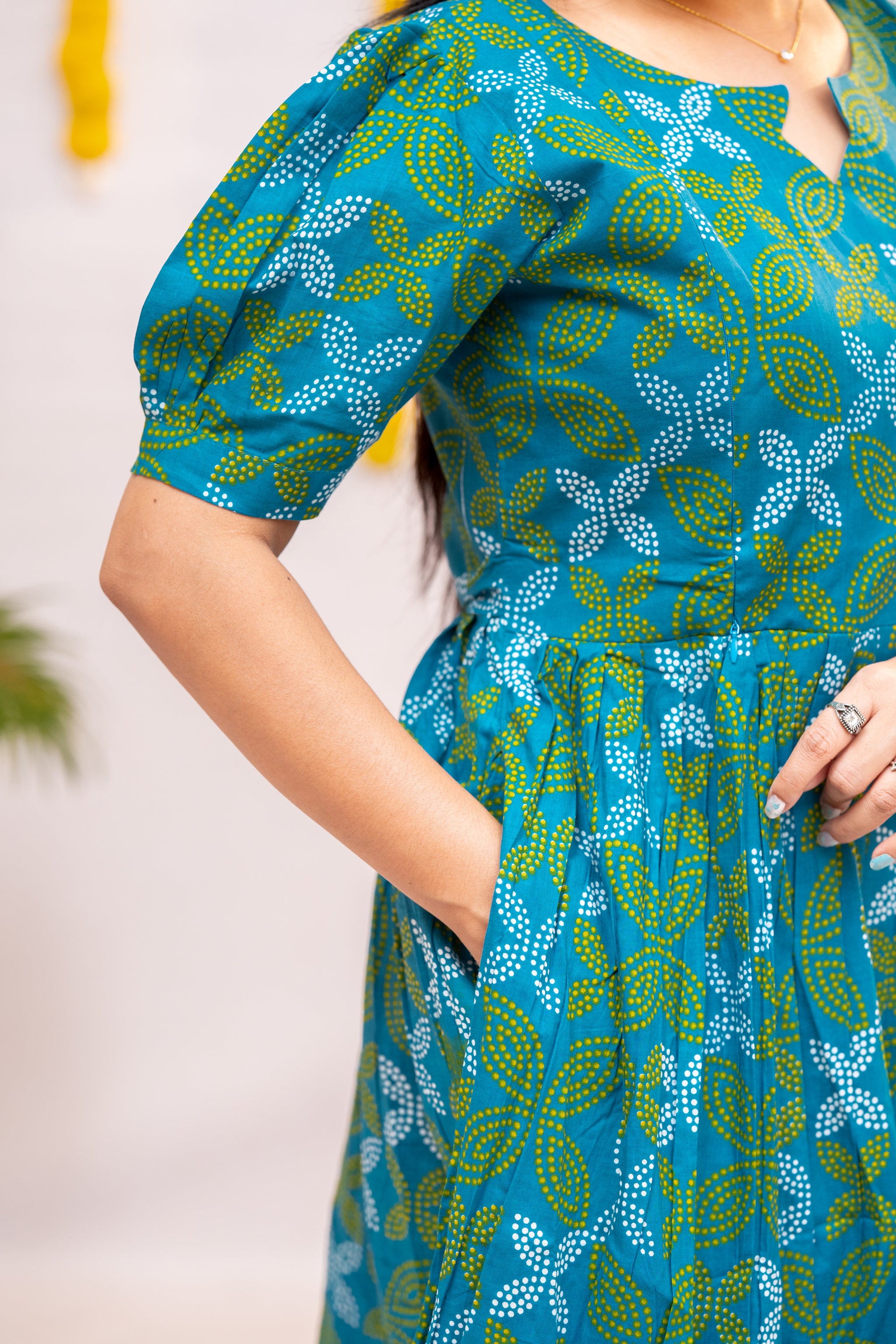 Nikitha premium cotton maternity kurti