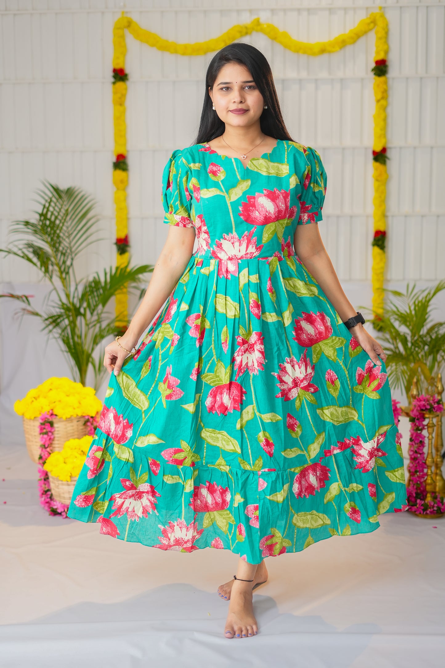 paavai premium pure cotton maternity kurti