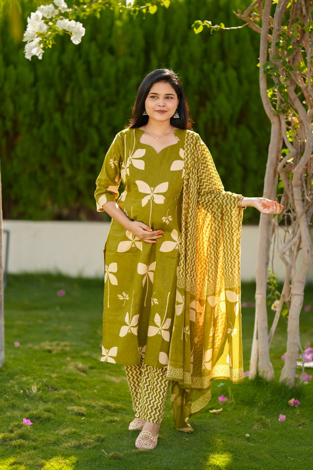 Madhi 2 premium cotton maternity 3 piece set