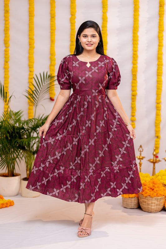 Hasini premium cotton maternity kurti