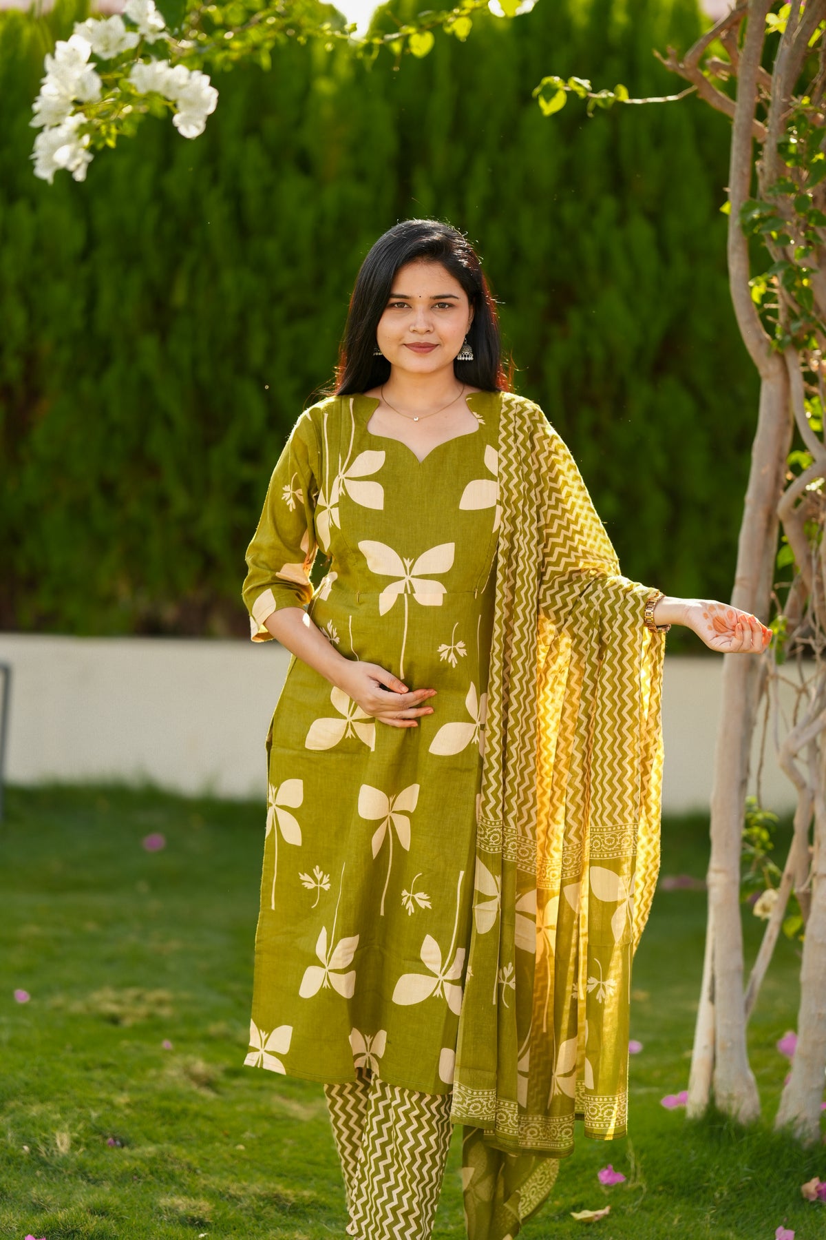 Madhi 2 premium cotton maternity 3 piece set