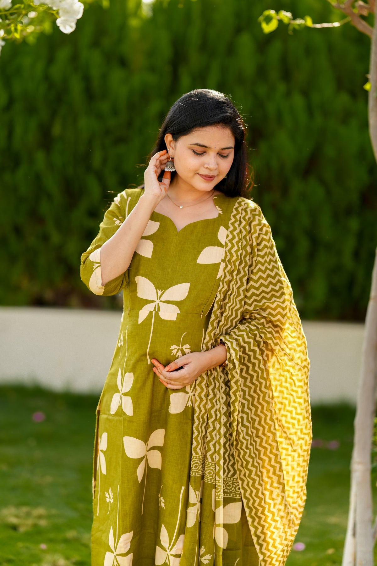 Madhi 2 premium cotton maternity 3 piece set
