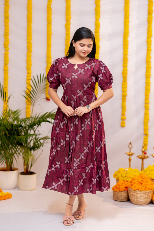 Hasini premium cotton maternity kurti