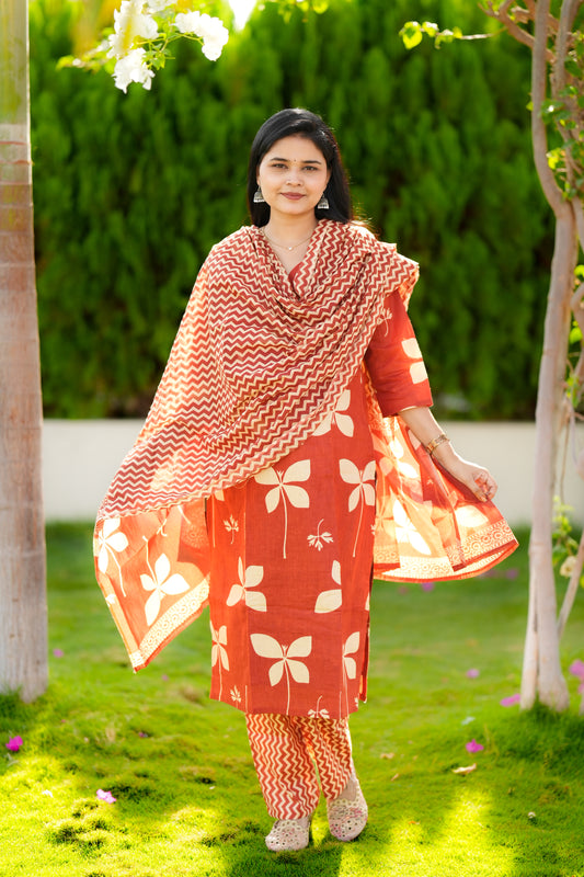 Madhi 1 premium cotton maternity 3 piece set