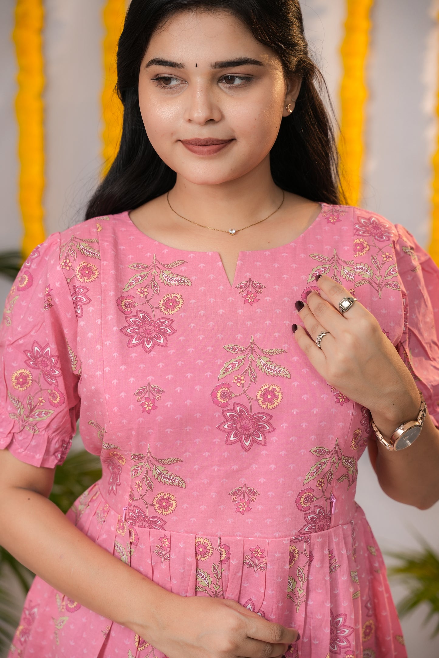 Diya premium cotton maternity kurti