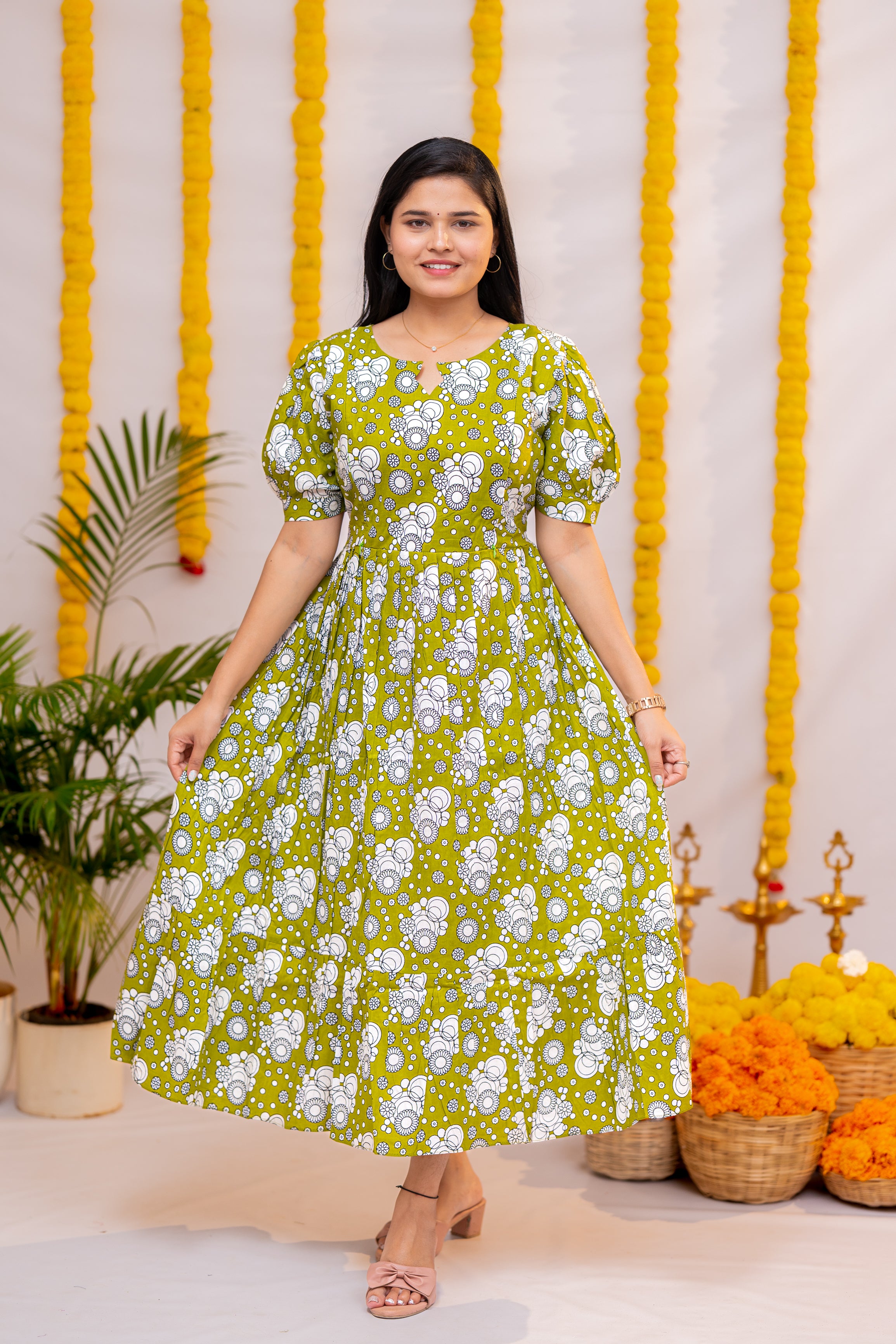 Hasini premium cotton maternity kurti