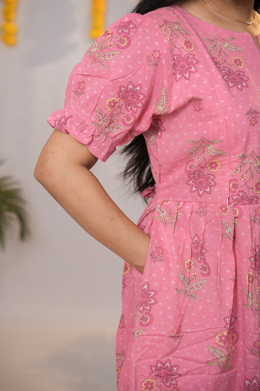 Diya premium cotton maternity kurti