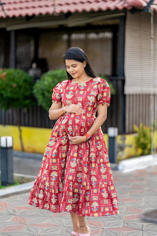 Adhulya 1 premium cotton maternity kurti
