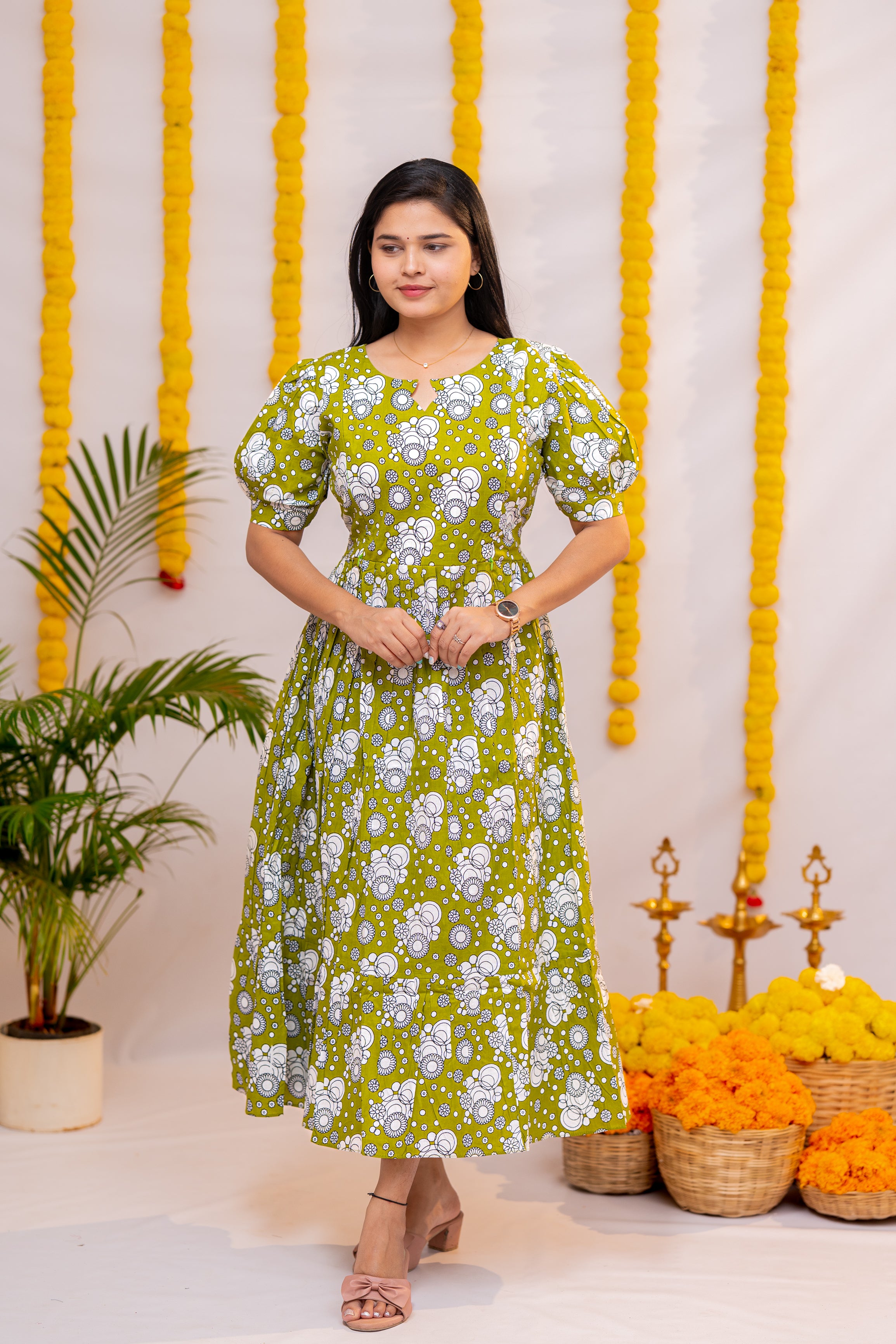 Hasini premium cotton maternity kurti