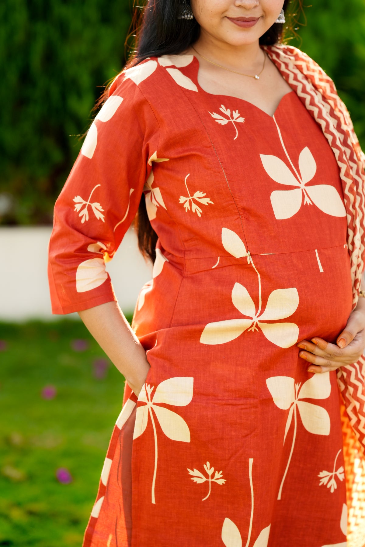 Madhi 1 premium cotton maternity 3 piece set