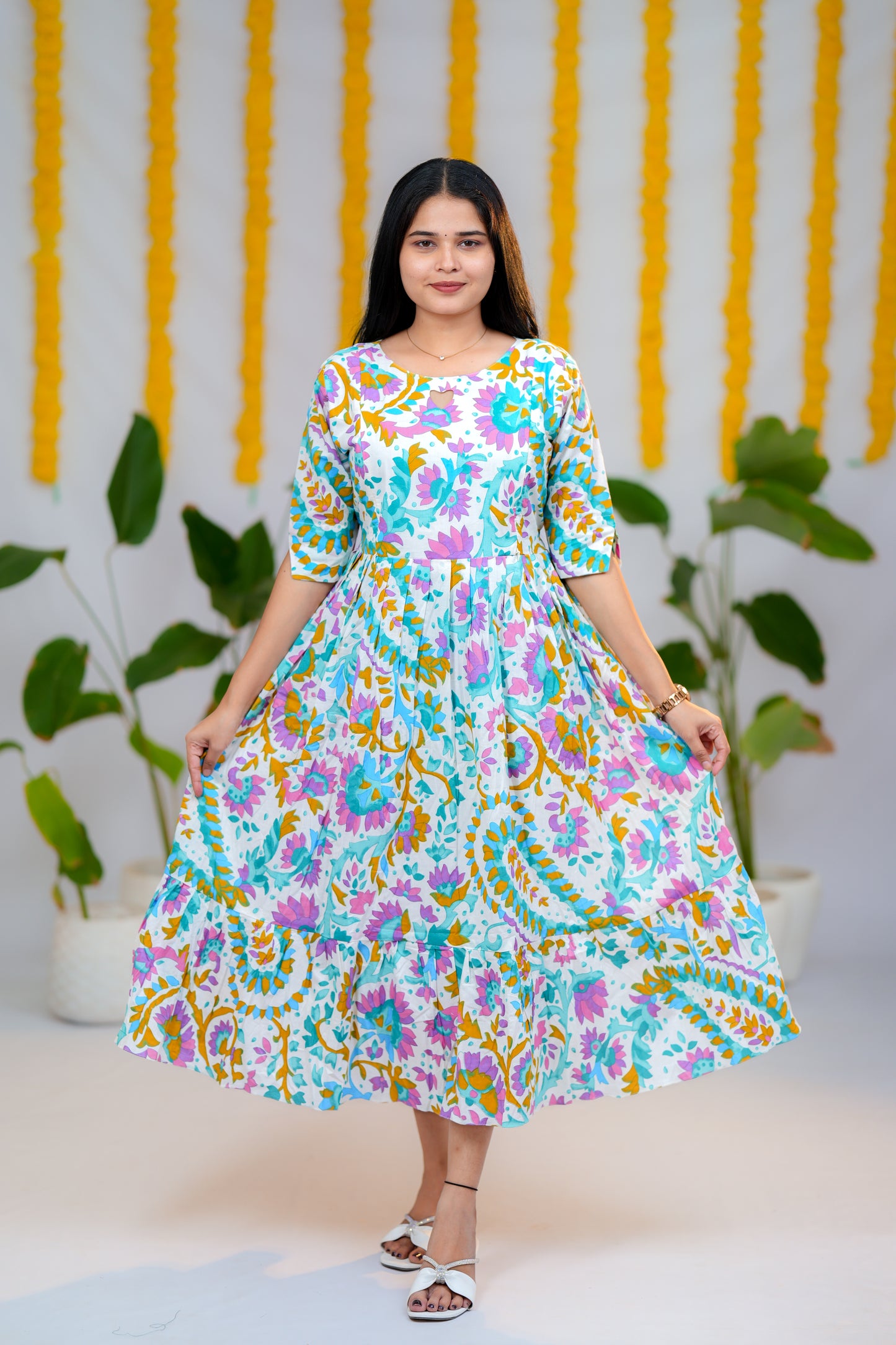 Yashika premium cotton maternity kurti