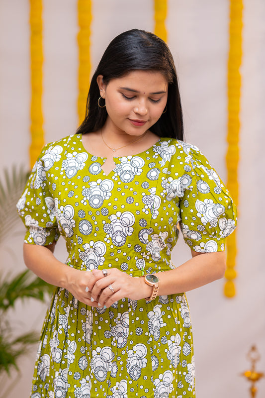 Hasini premium cotton maternity kurti