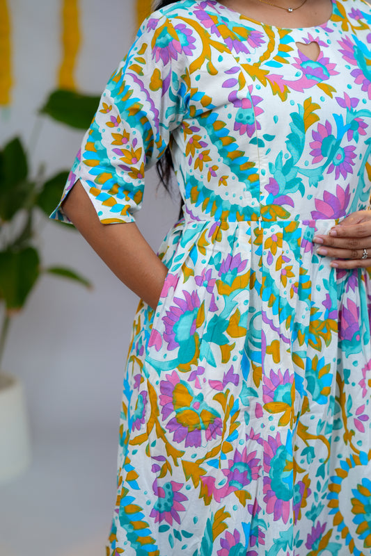 Yashika premium cotton maternity kurti