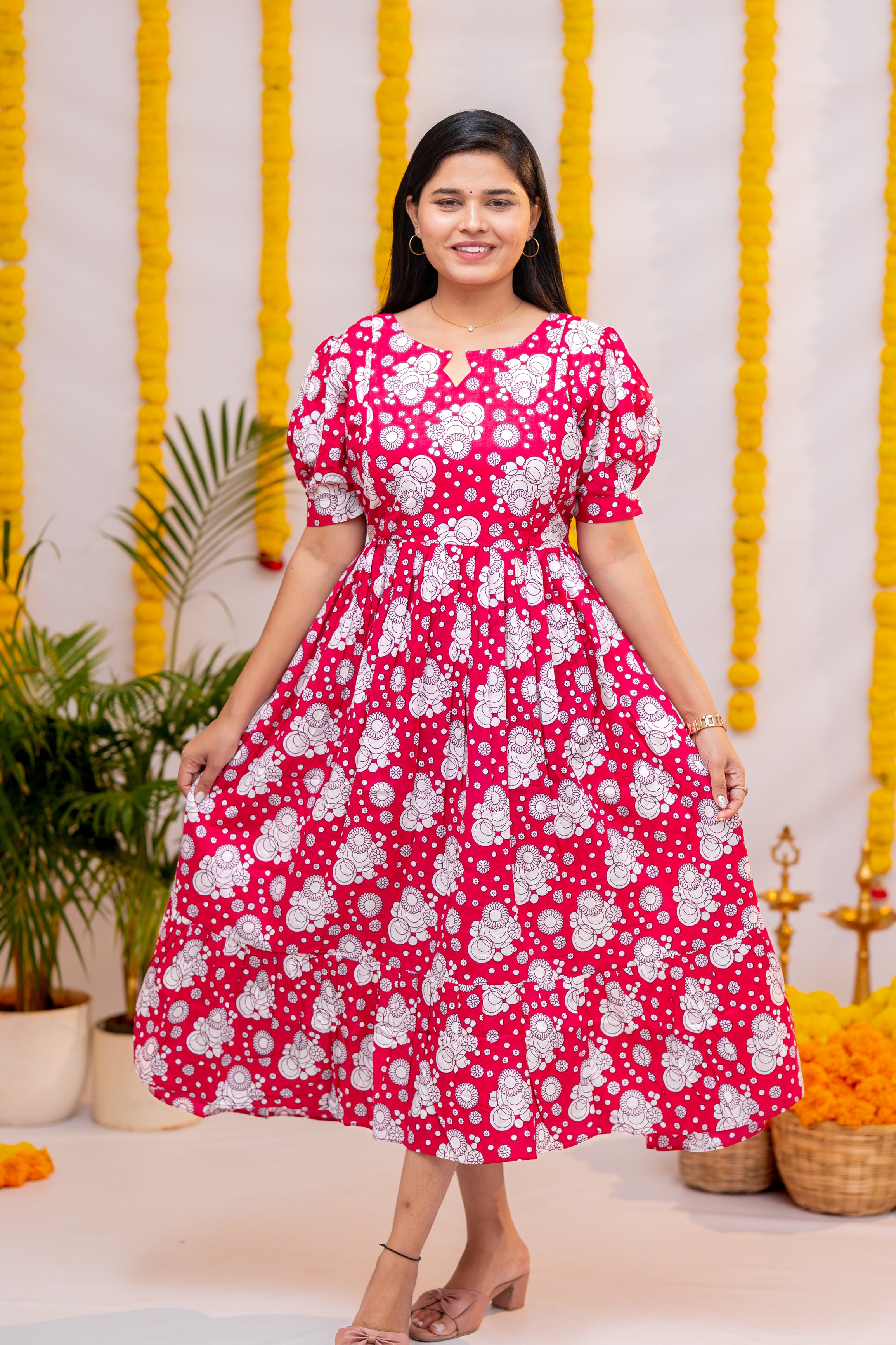 Hasini premium cotton maternity kurti