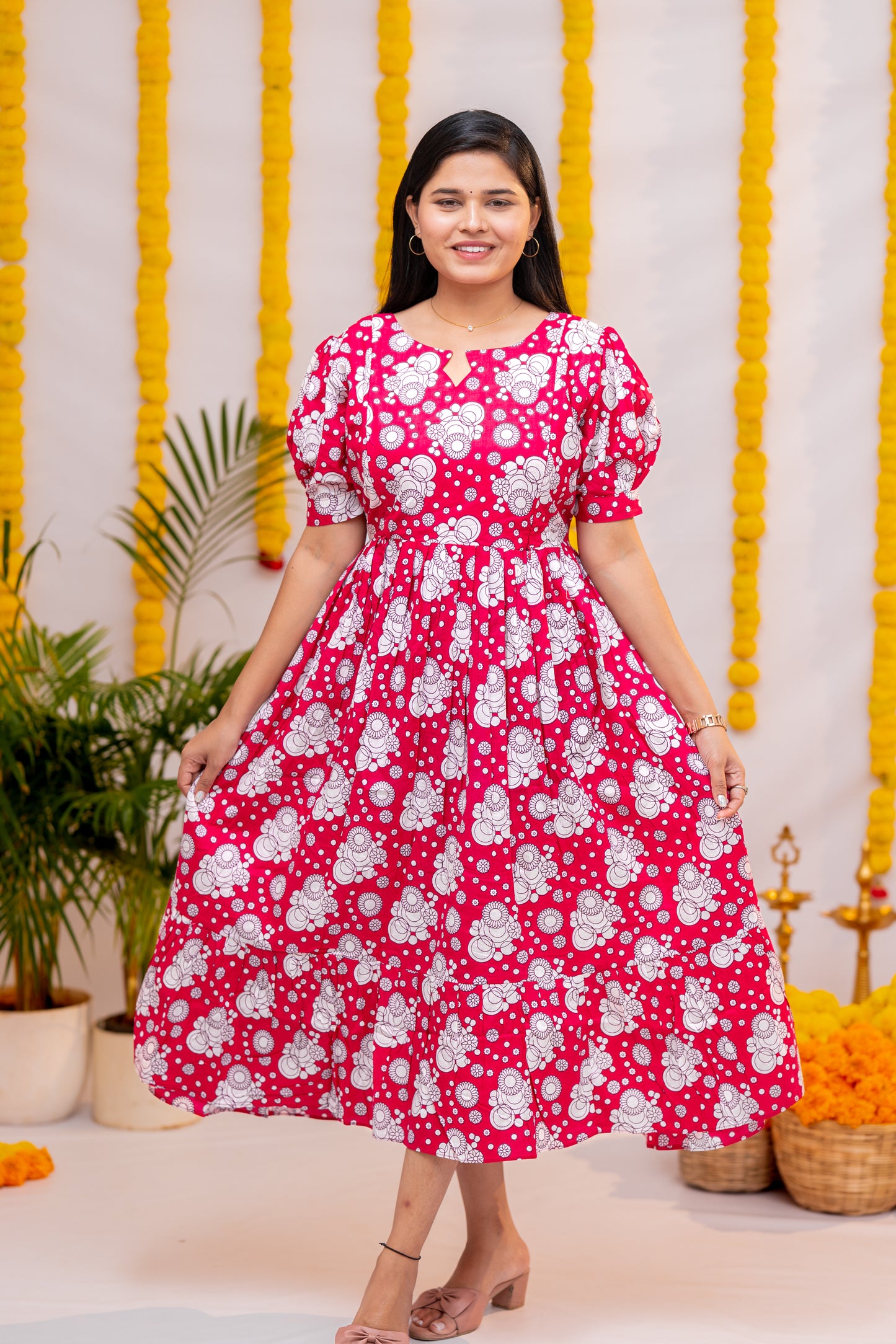 Hasini premium cotton maternity kurti