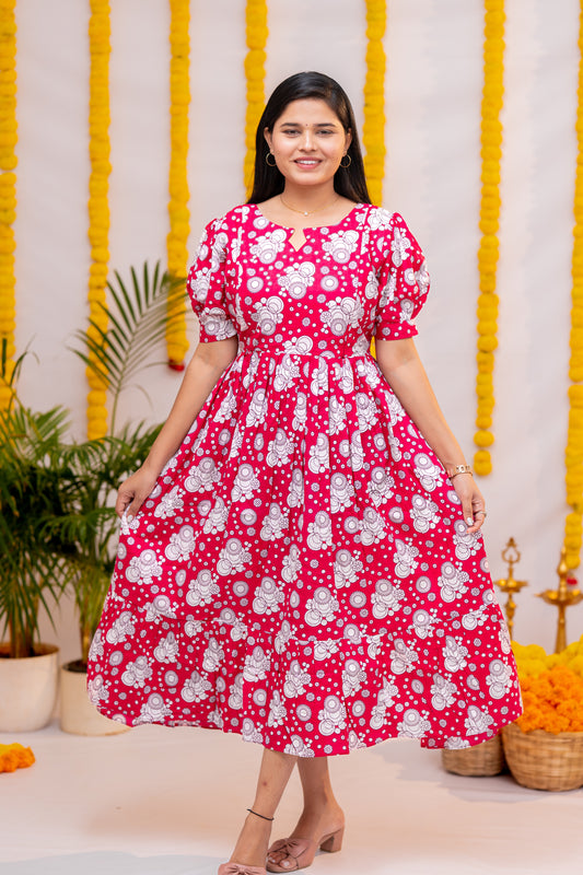 Hasini premium cotton maternity kurti