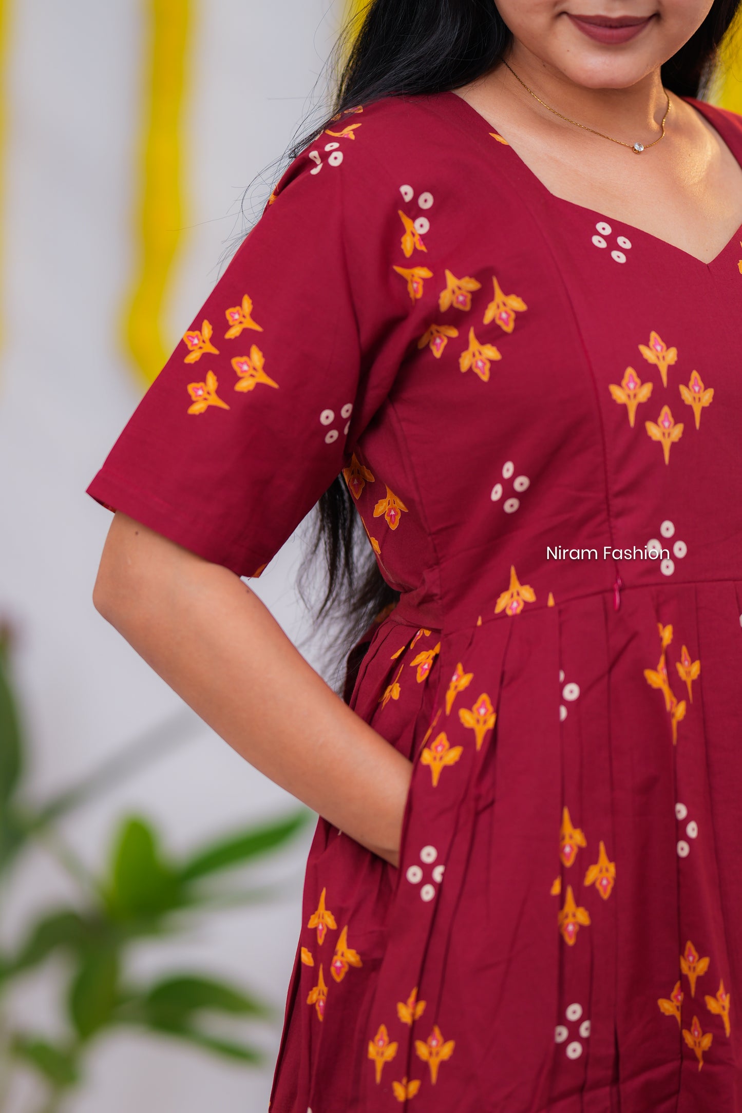 Aadhirai premium cotton maternity kurti