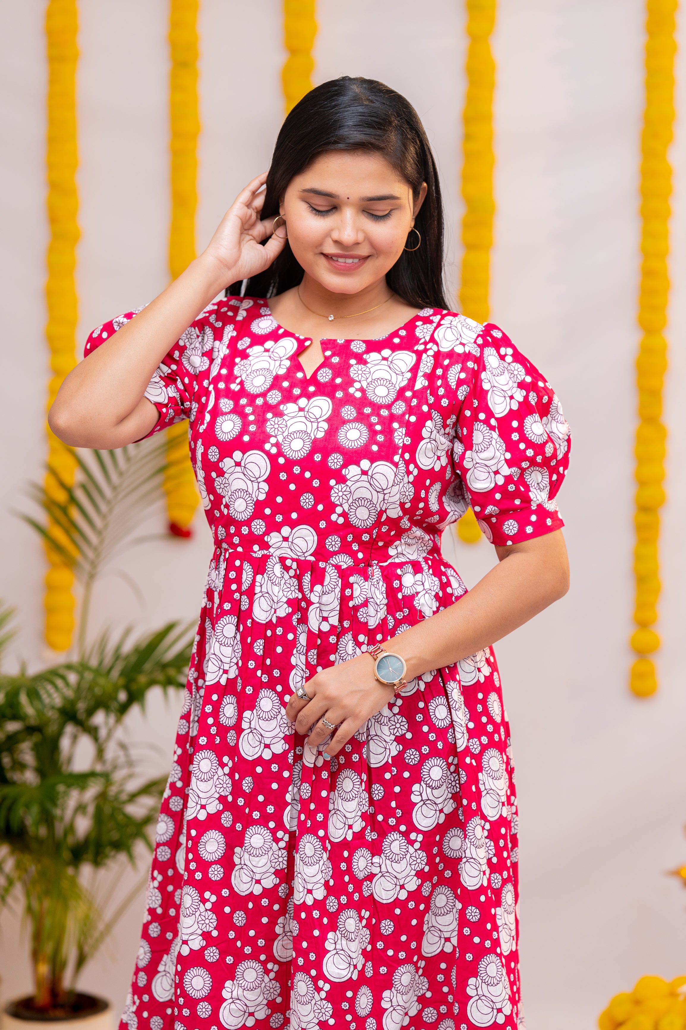 Hasini premium cotton maternity kurti