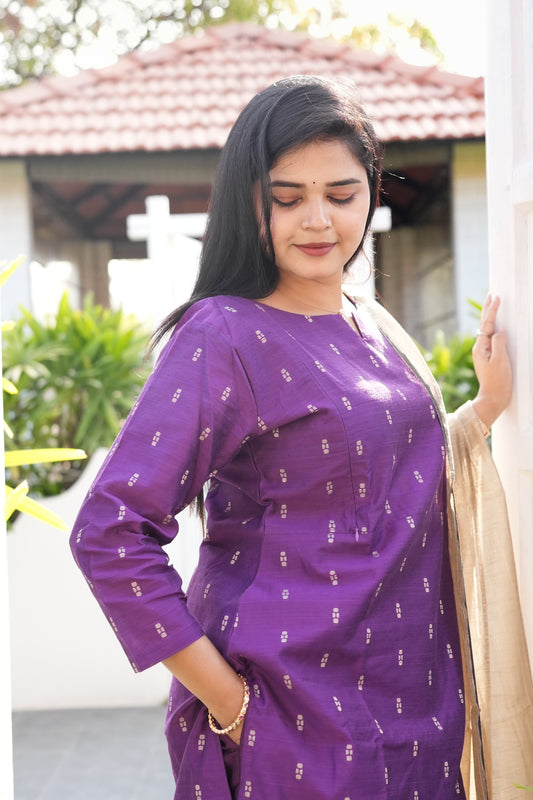 Maina premium raw silk 3 piece set