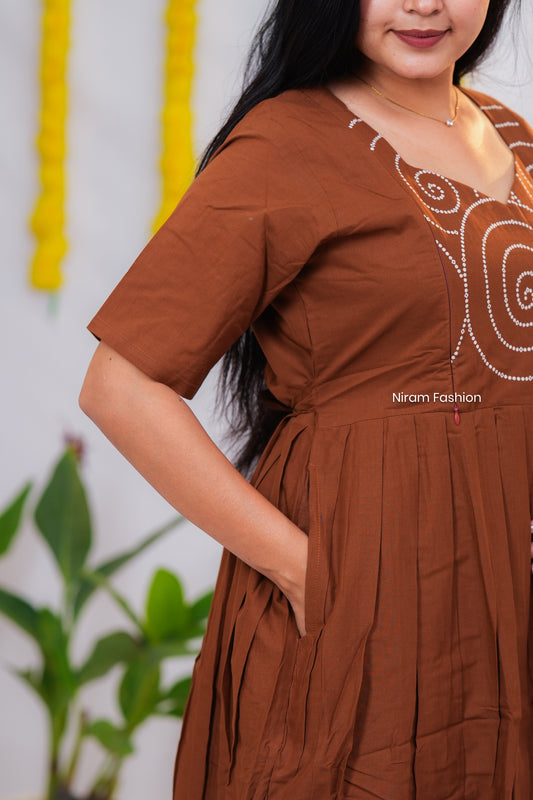 Aadhirai premium cotton maternity kurti