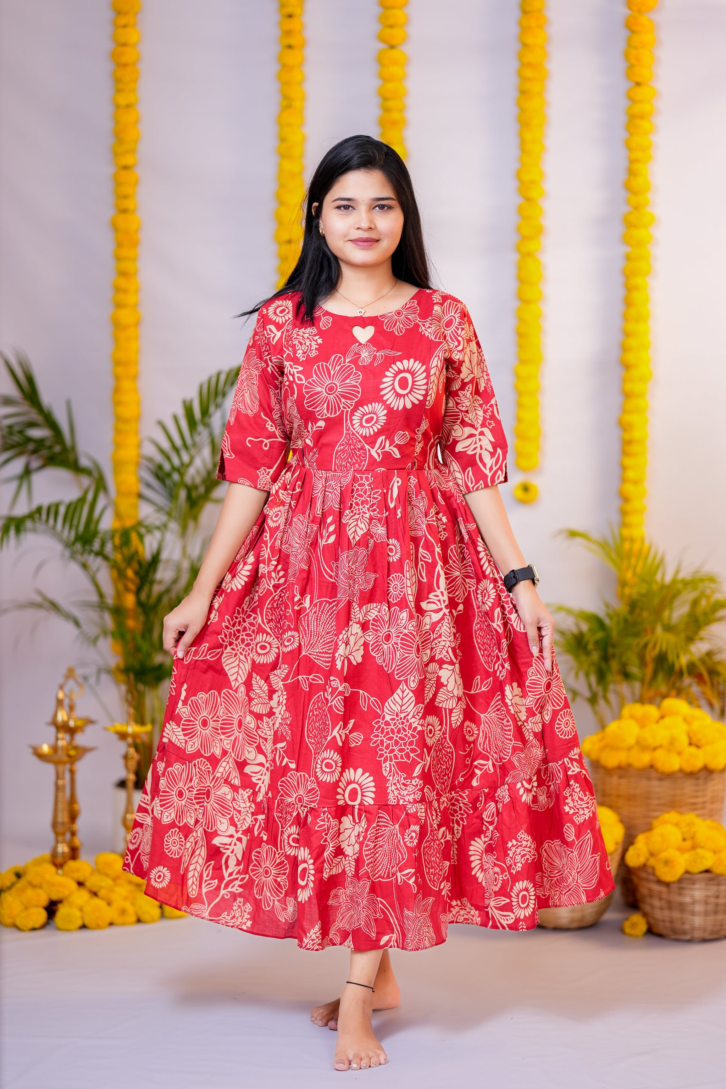 Magizh premium cotton maternity kurti